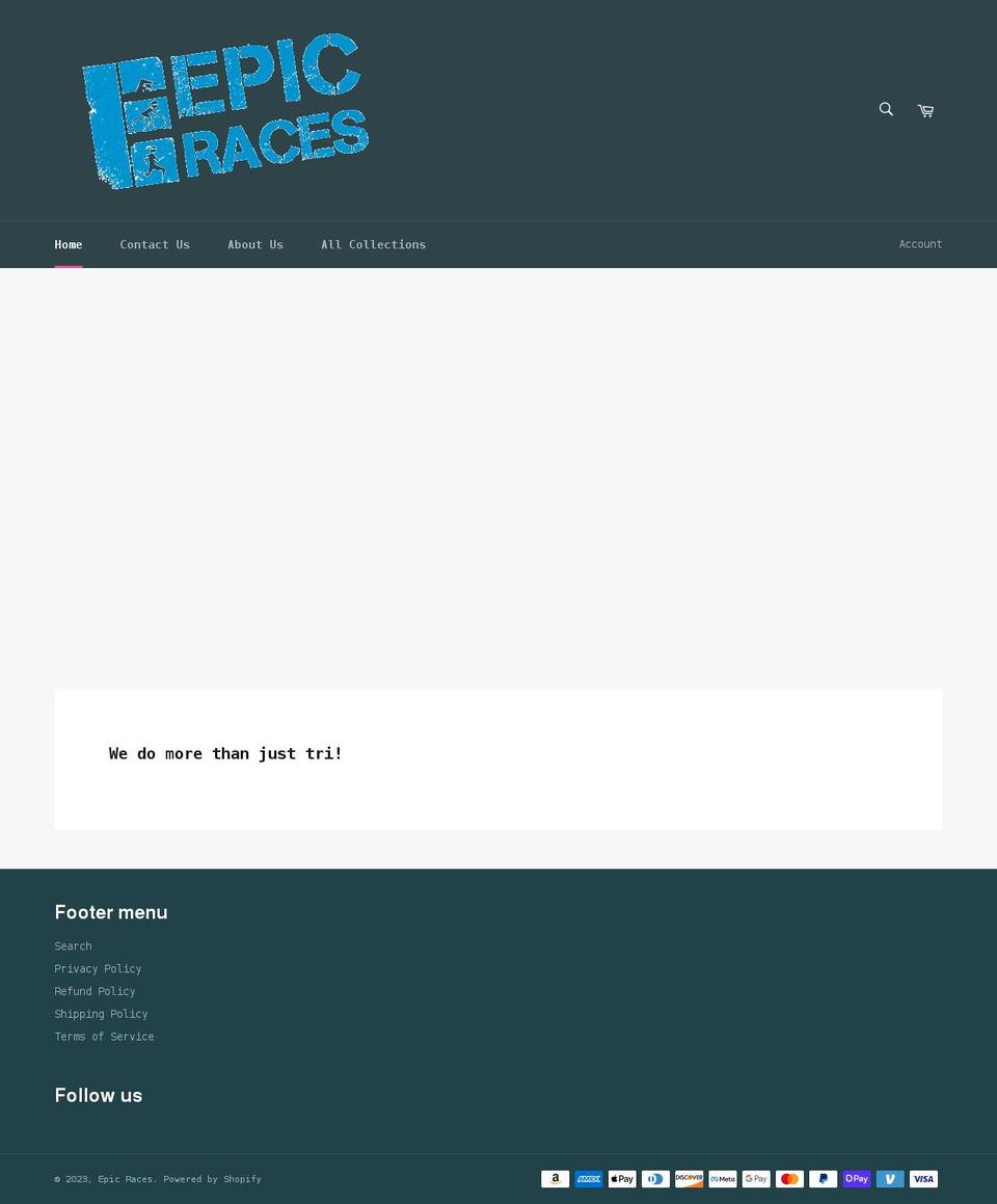 epicracestore.com shopify website screenshot