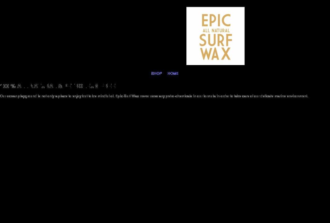 epicsurfwax.com shopify website screenshot