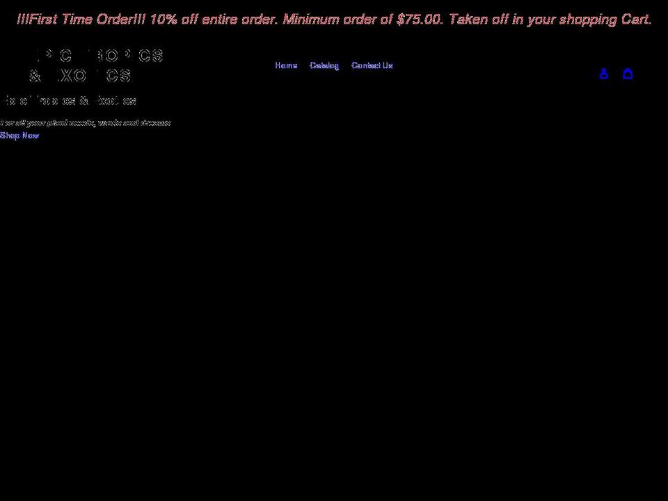 epictropicsandexotics.com shopify website screenshot