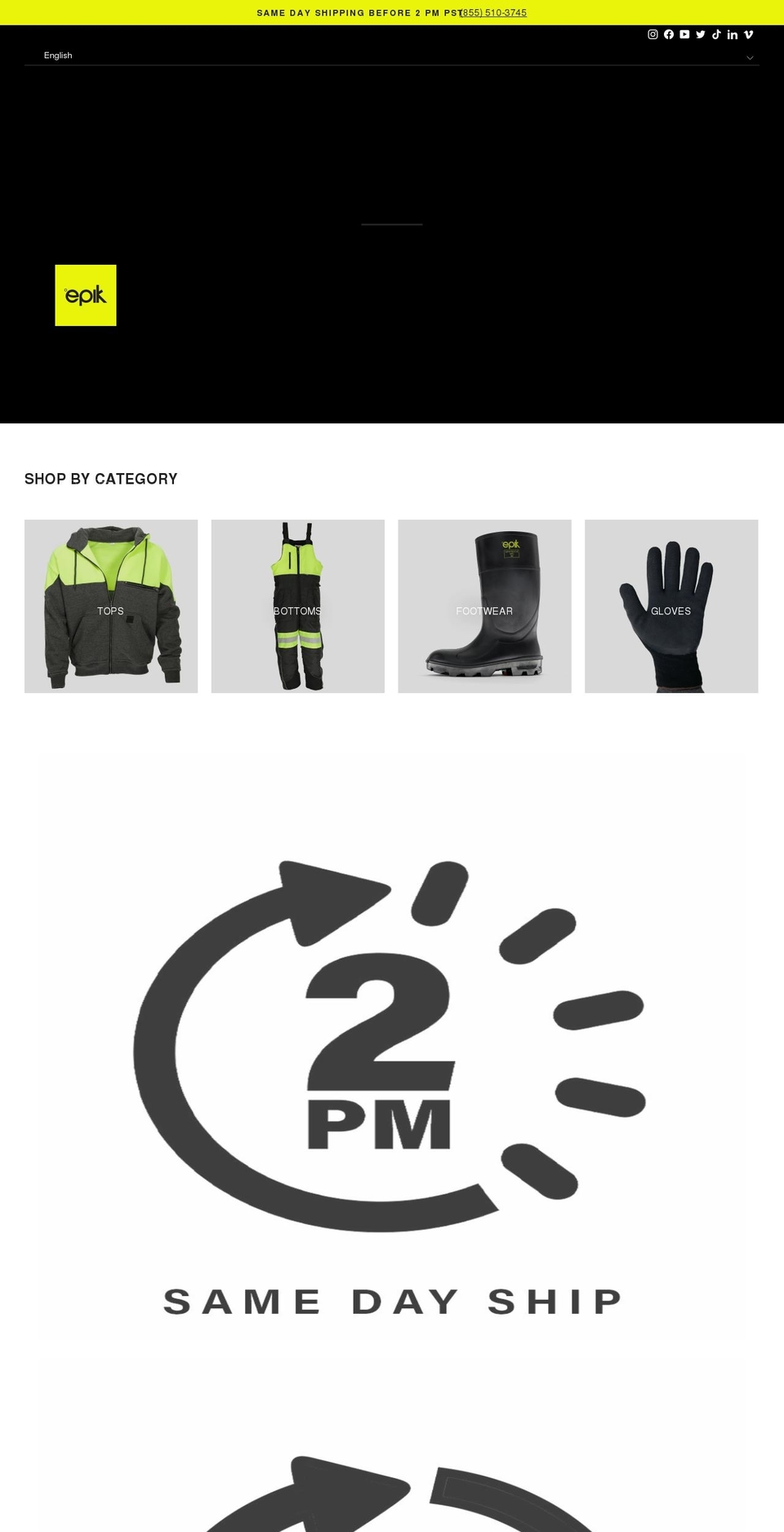 epik.us.com shopify website screenshot