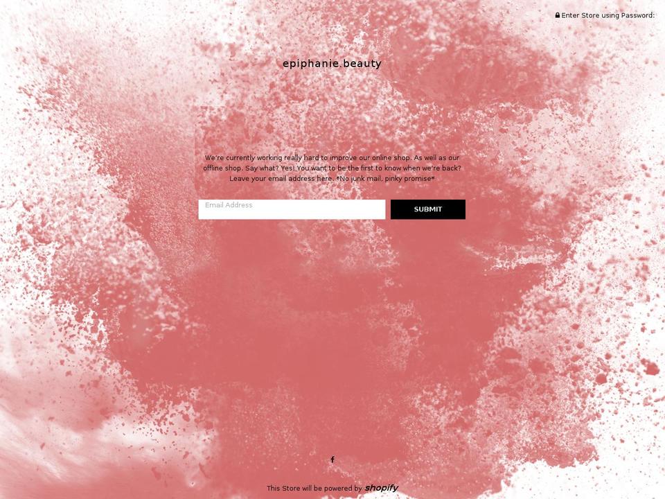 epiphaniebeauty.com — Shopify storefront screenshot