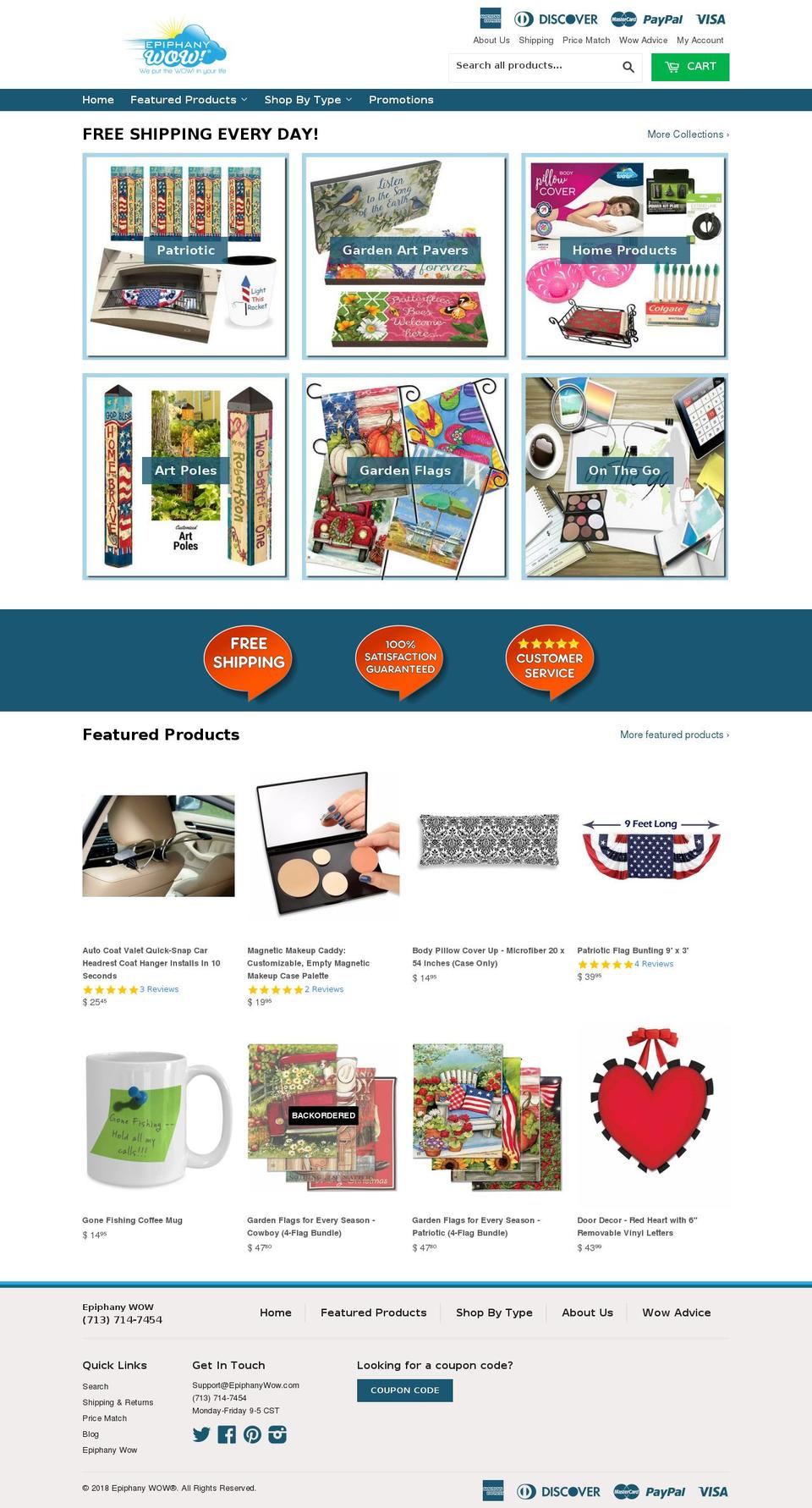 dsl-theme-5-0 Shopify theme site example epiphanywowstore.com