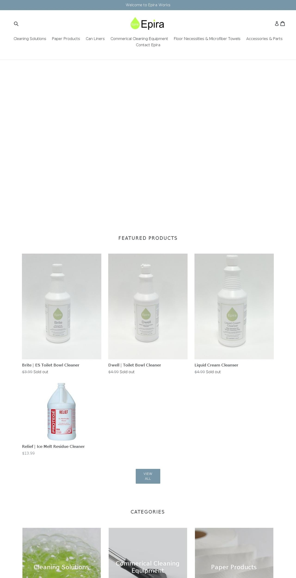 epiraworks.com shopify website screenshot