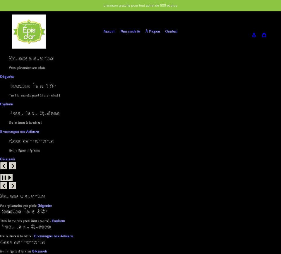 episdor.ca shopify website screenshot