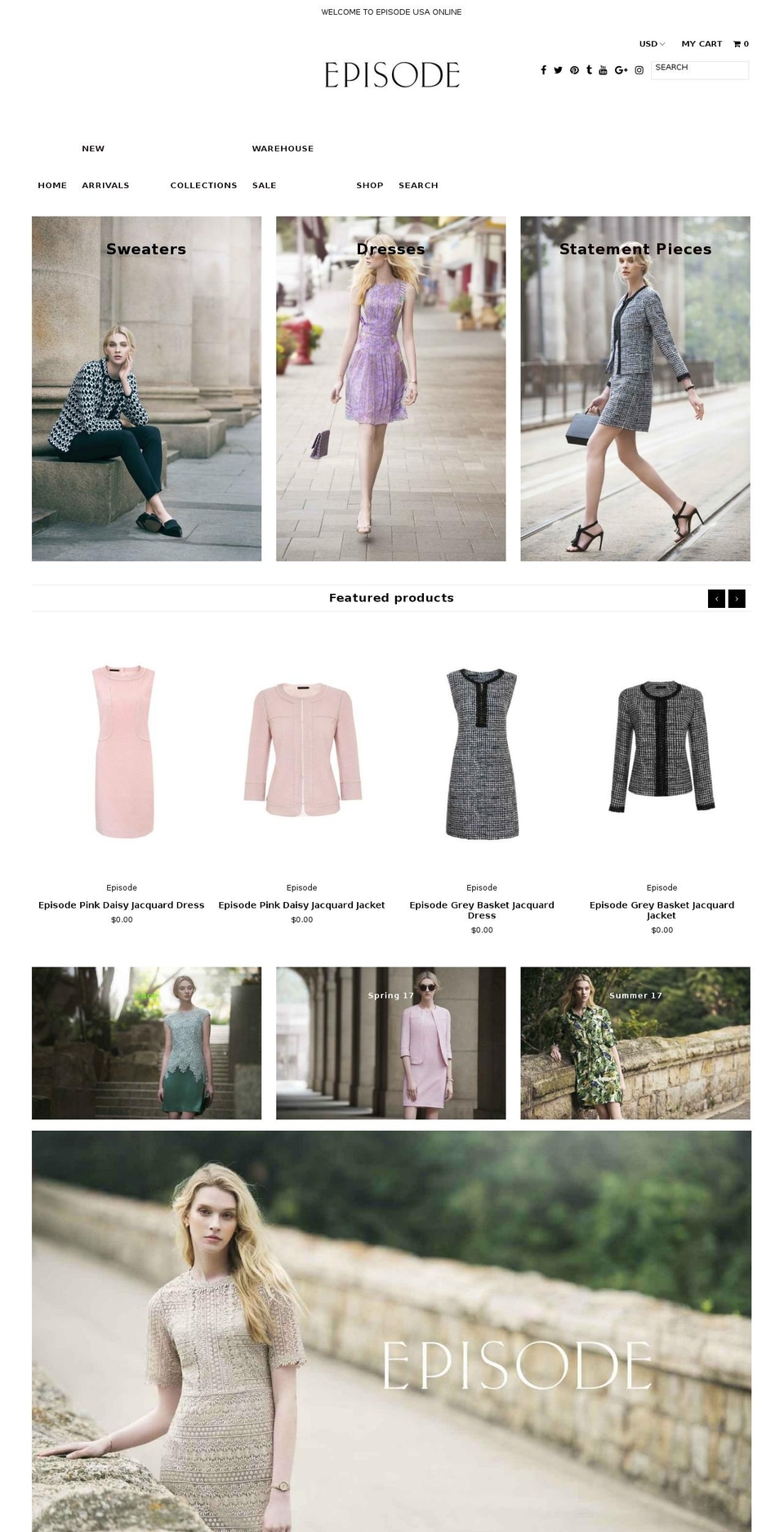 episodeclothing.com shopify website screenshot