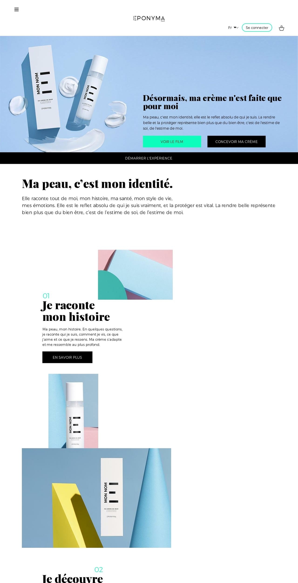 eponyma.net shopify website screenshot