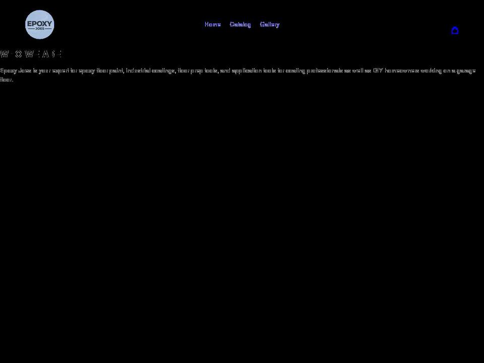 epoxyjoes.net shopify website screenshot