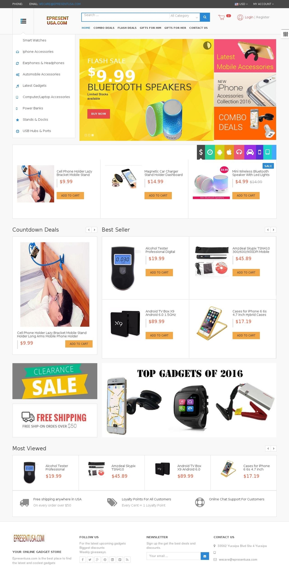 epresentusa.com shopify website screenshot