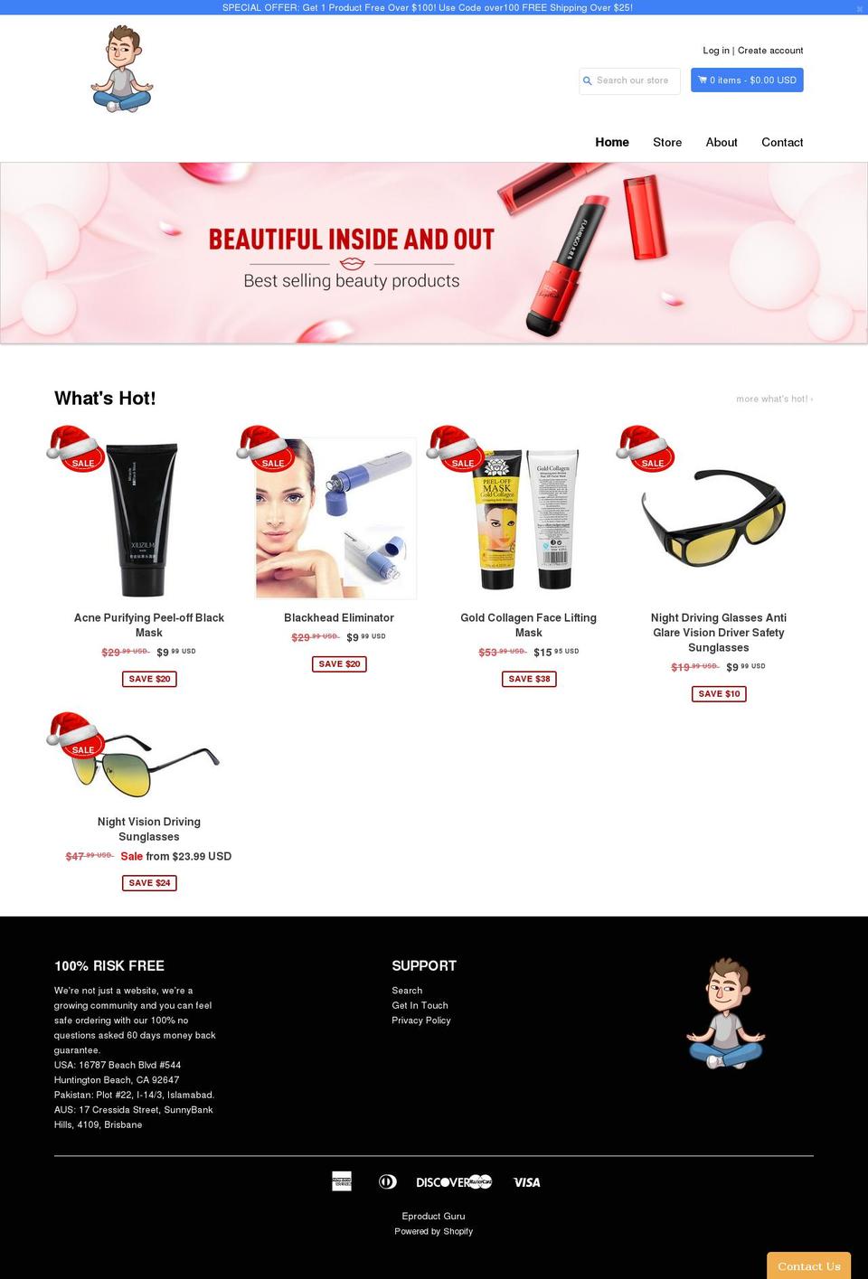 eproductguru.com shopify website screenshot