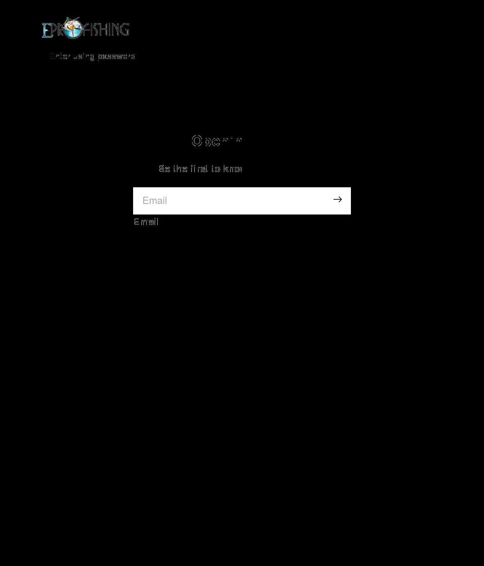 eprofishing.co shopify website screenshot