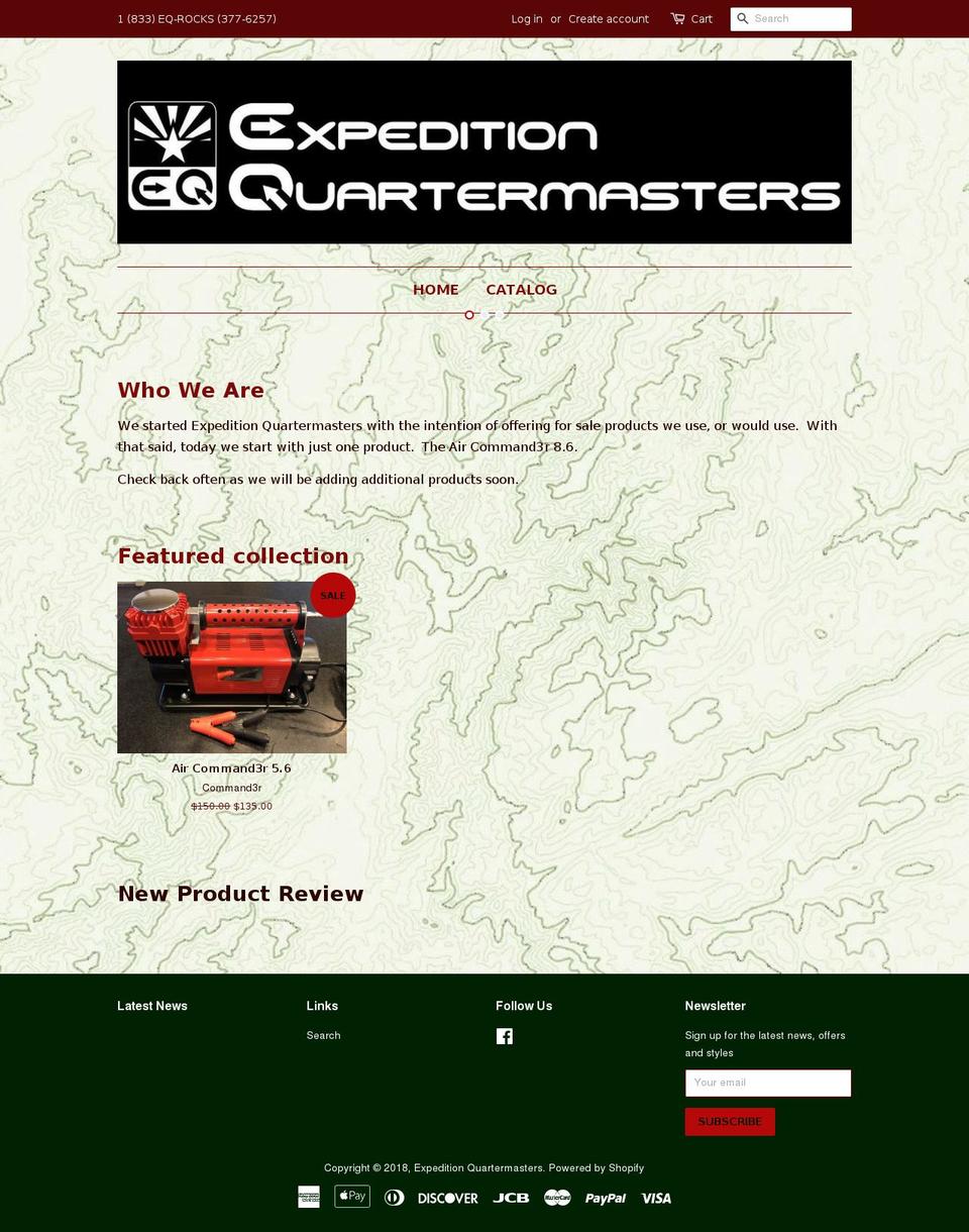 eq.rocks shopify website screenshot