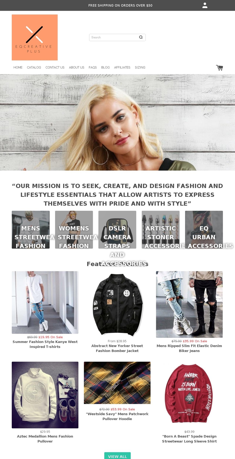 eqcreativeplus.com shopify website screenshot