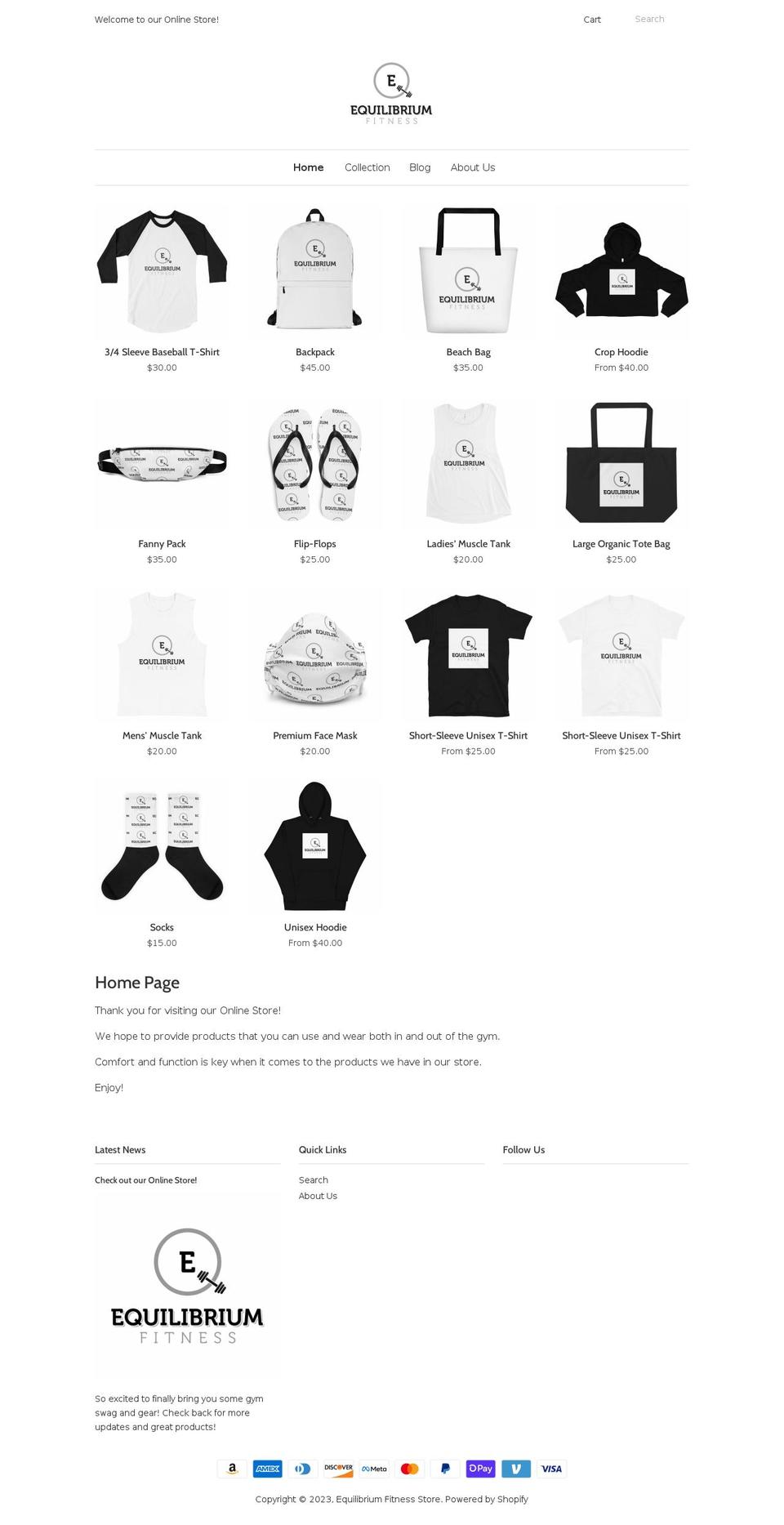 eqfitnessnb.myshopify.com shopify website screenshot