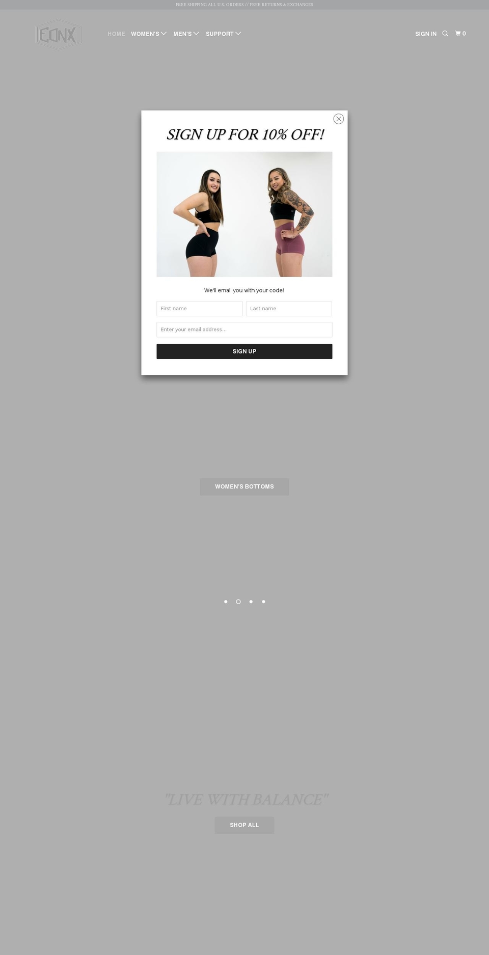 eqnxmvmt.com shopify website screenshot