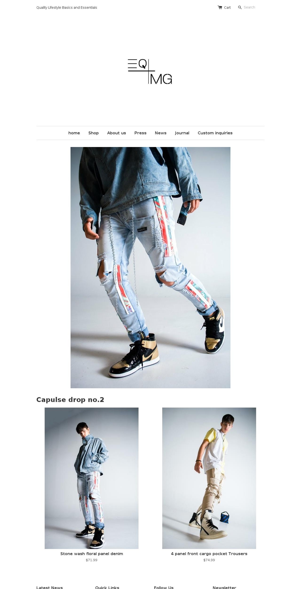 eqoutabymarcelgarrett.com shopify website screenshot