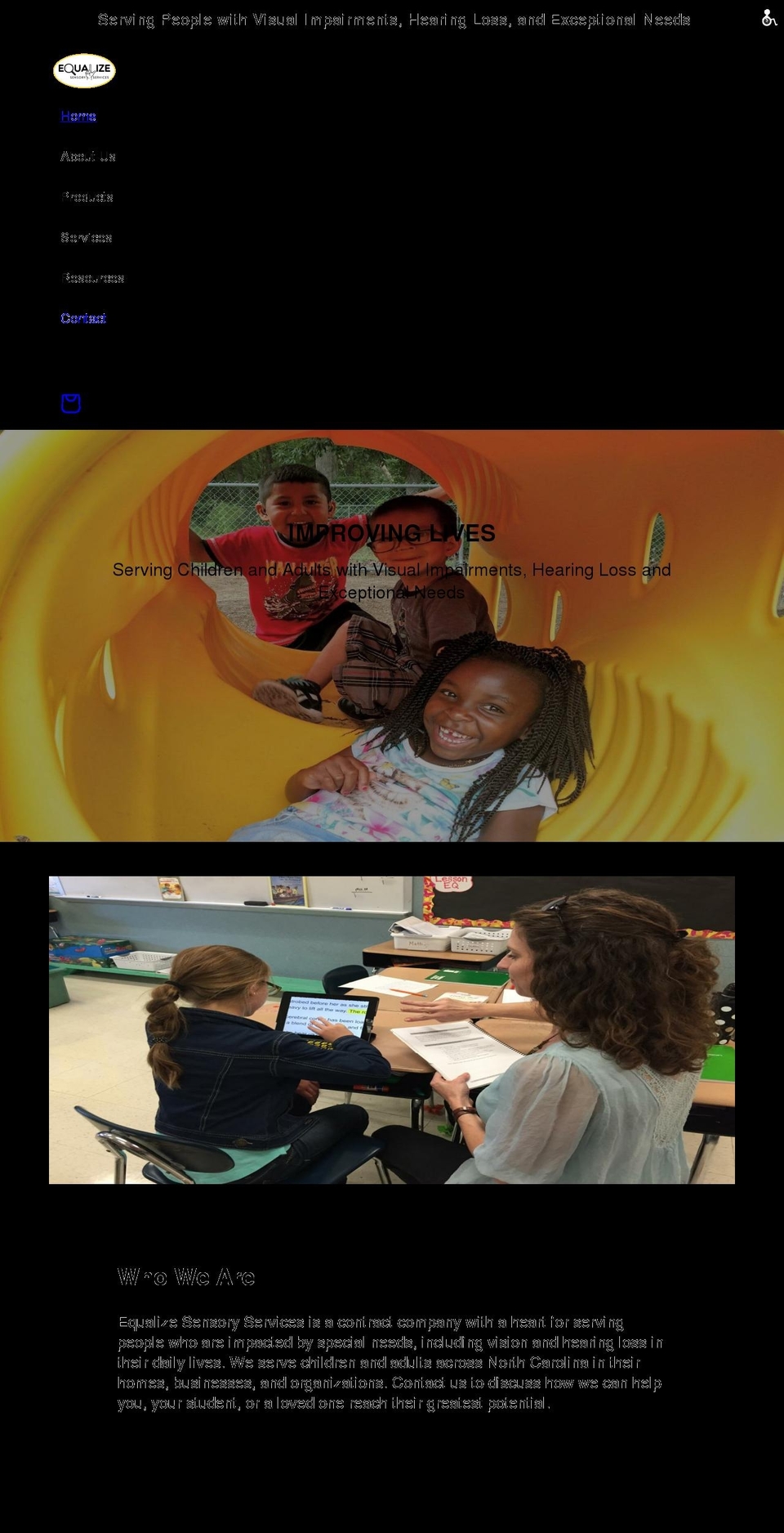 equalizeservices.com shopify website screenshot