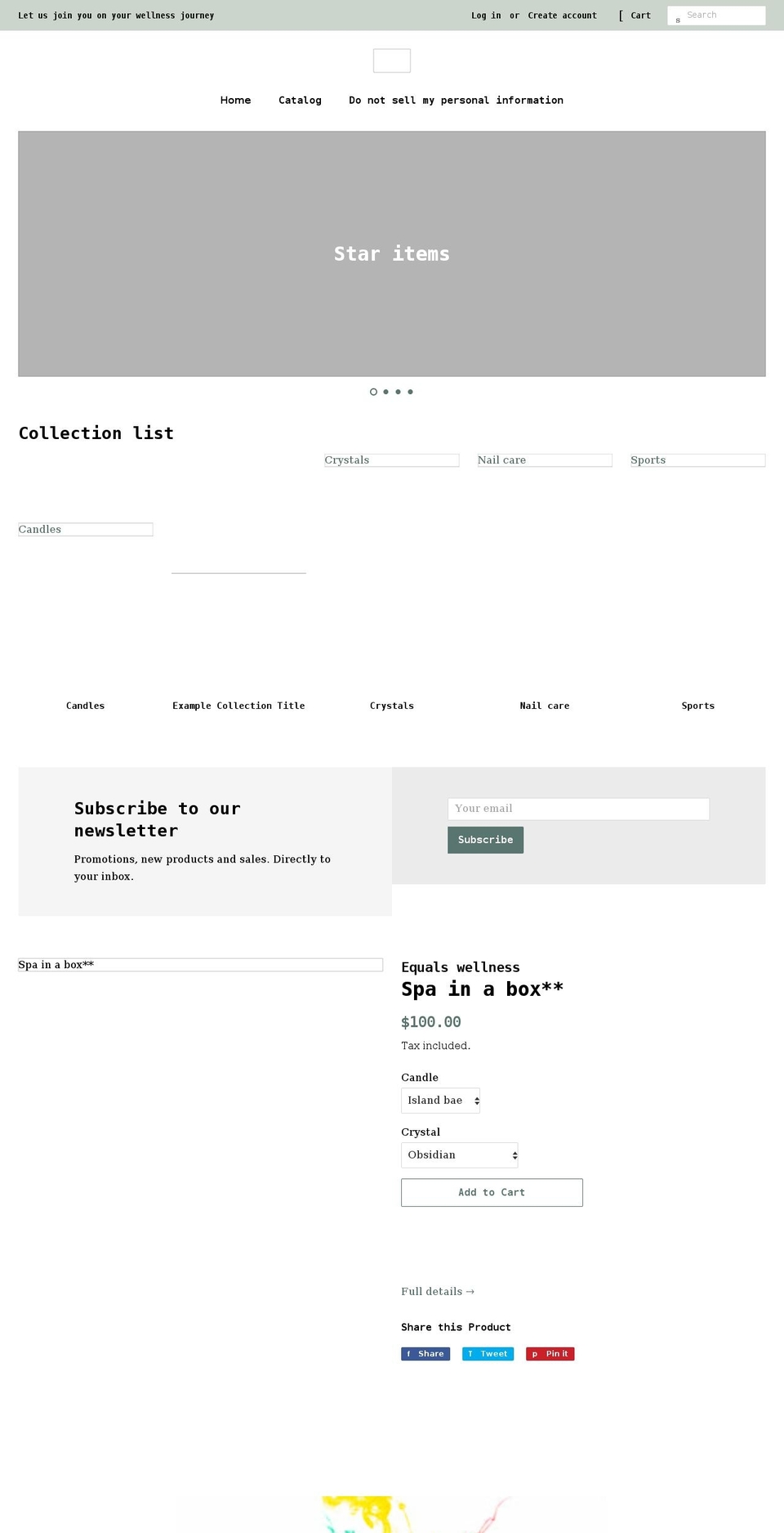 equalswellness.com shopify website screenshot