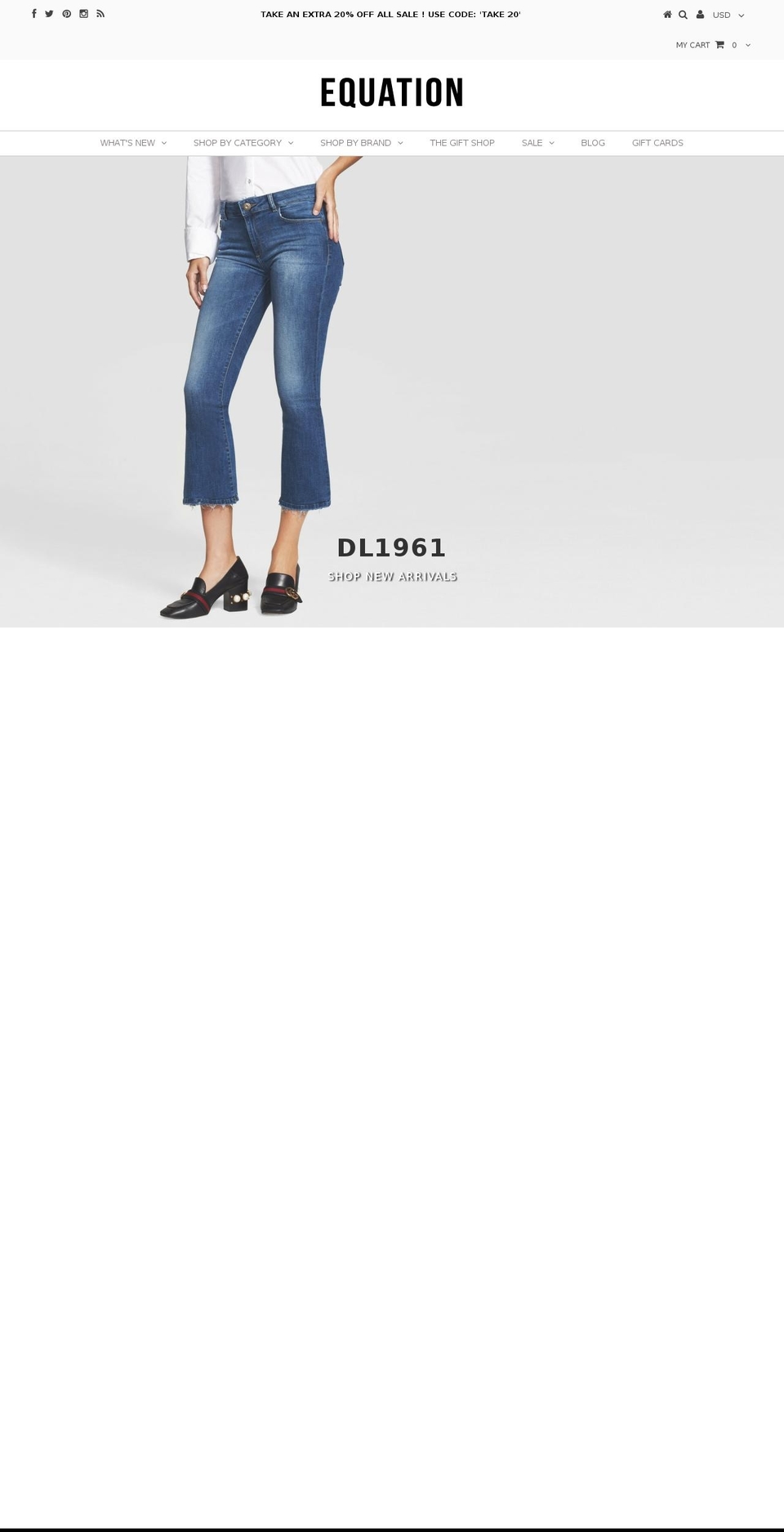 equationmn.com shopify website screenshot