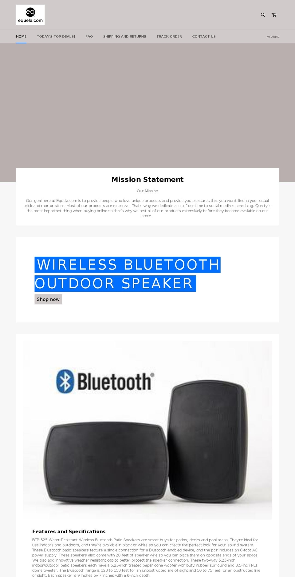equela.com shopify website screenshot