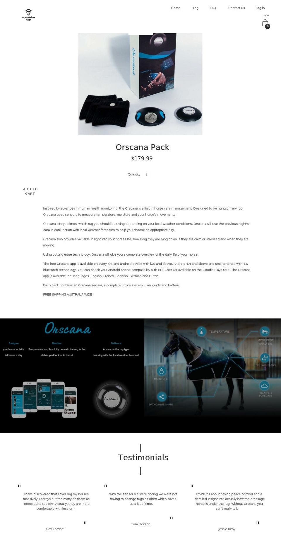 equestrian.tech shopify website screenshot