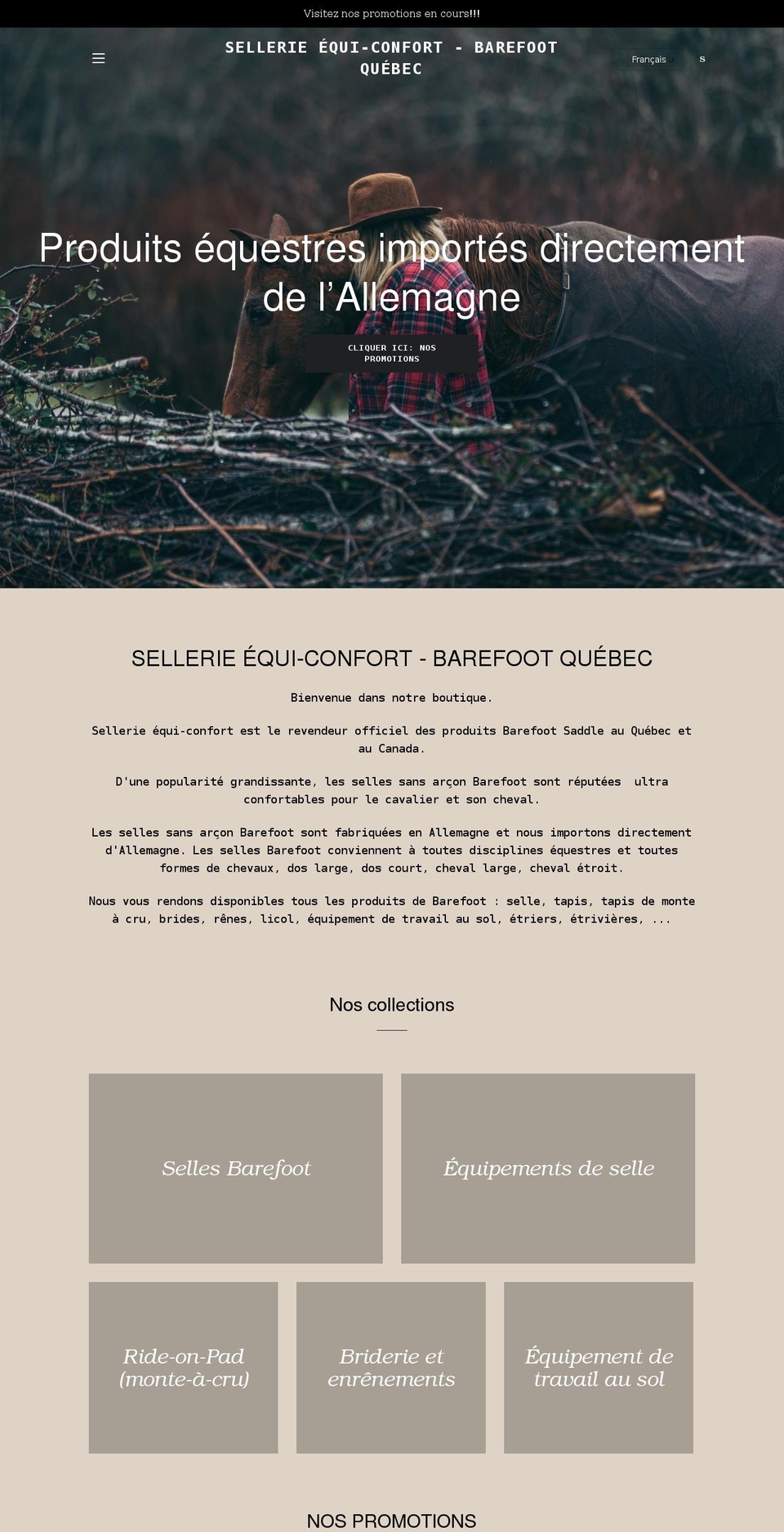 equi-confort.com shopify website screenshot