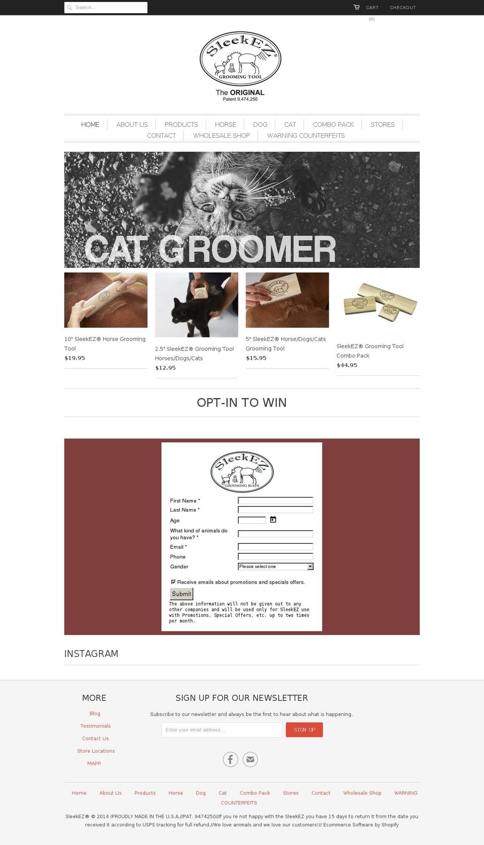 equigrooming.com shopify website screenshot