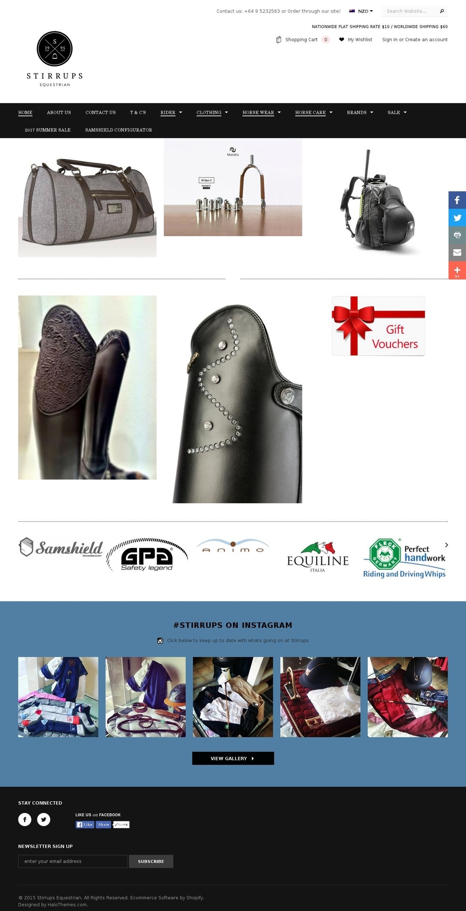 equilinenz.com shopify website screenshot