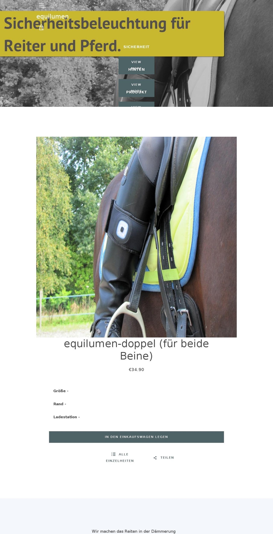 equilumen.com — Shopify storefront screenshot