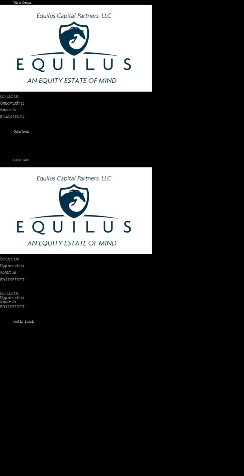 equiluscapital.com — Shopify storefront screenshot