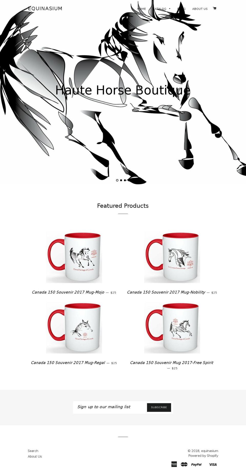 equinasium.com — Shopify storefront screenshot