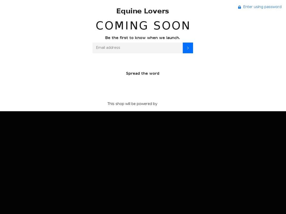 equine-lovers.com — Shopify storefront screenshot
