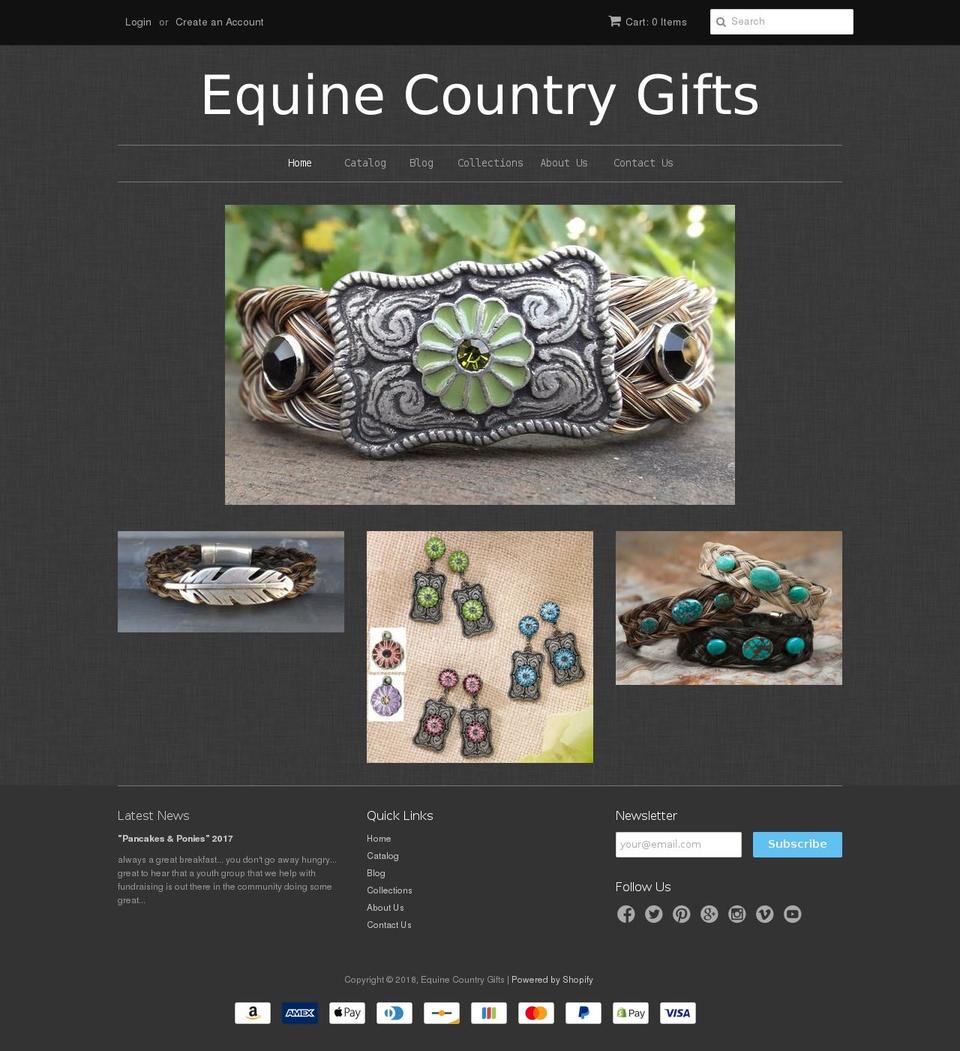 equinecountrygifts.com — Shopify storefront screenshot
