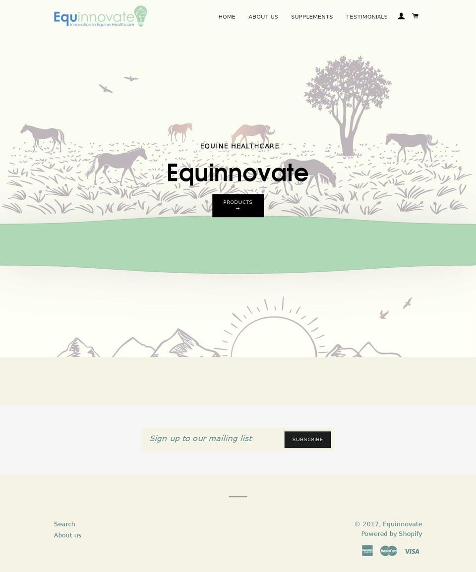 equinnovate.com shopify website screenshot