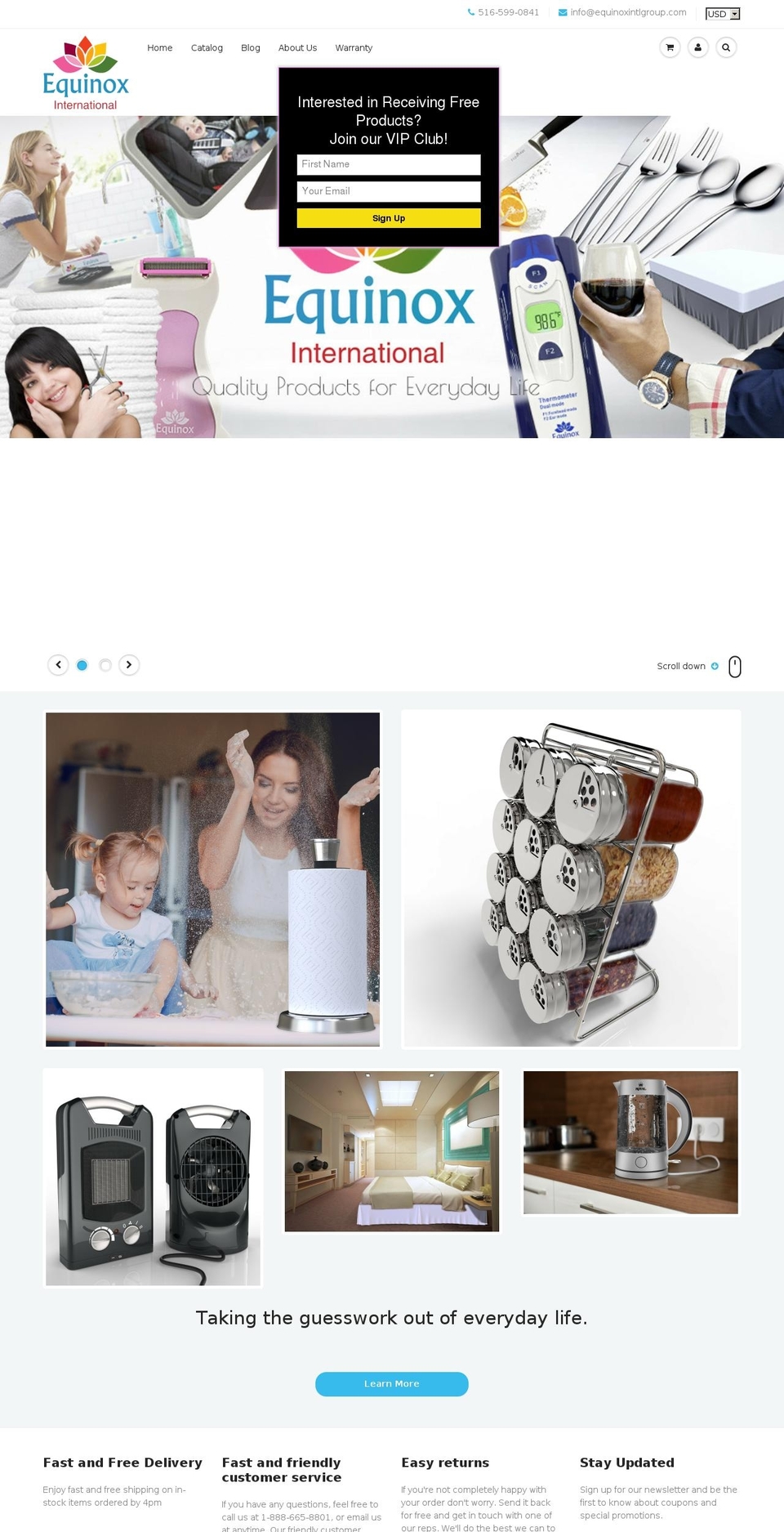equinoxbarbersalonsupply.com shopify website screenshot