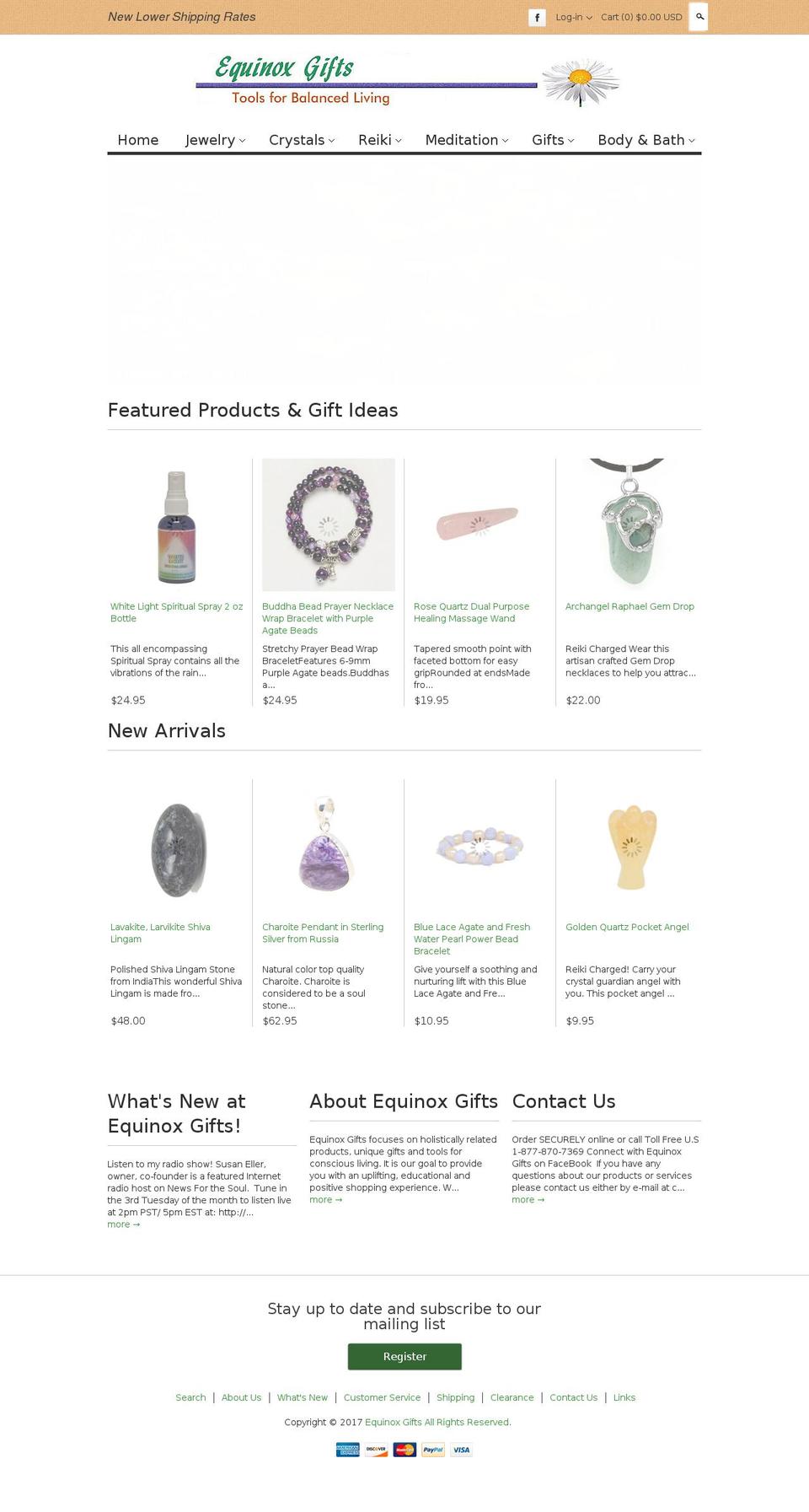 equinoxgifts.biz shopify website screenshot