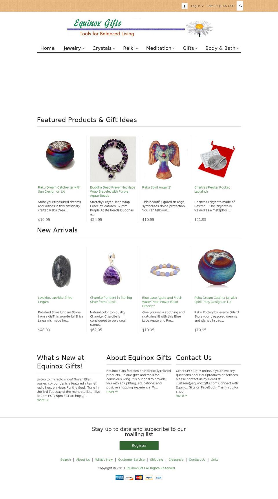 equinoxgifts.net shopify website screenshot