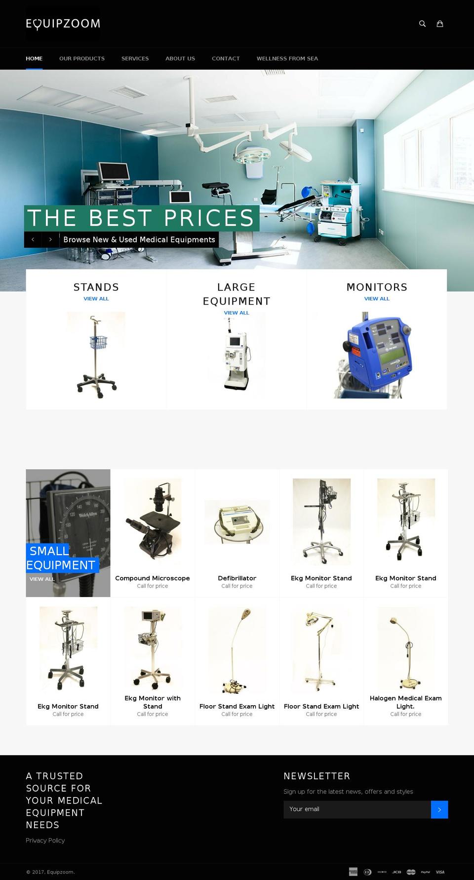 equipzoom.com shopify website screenshot