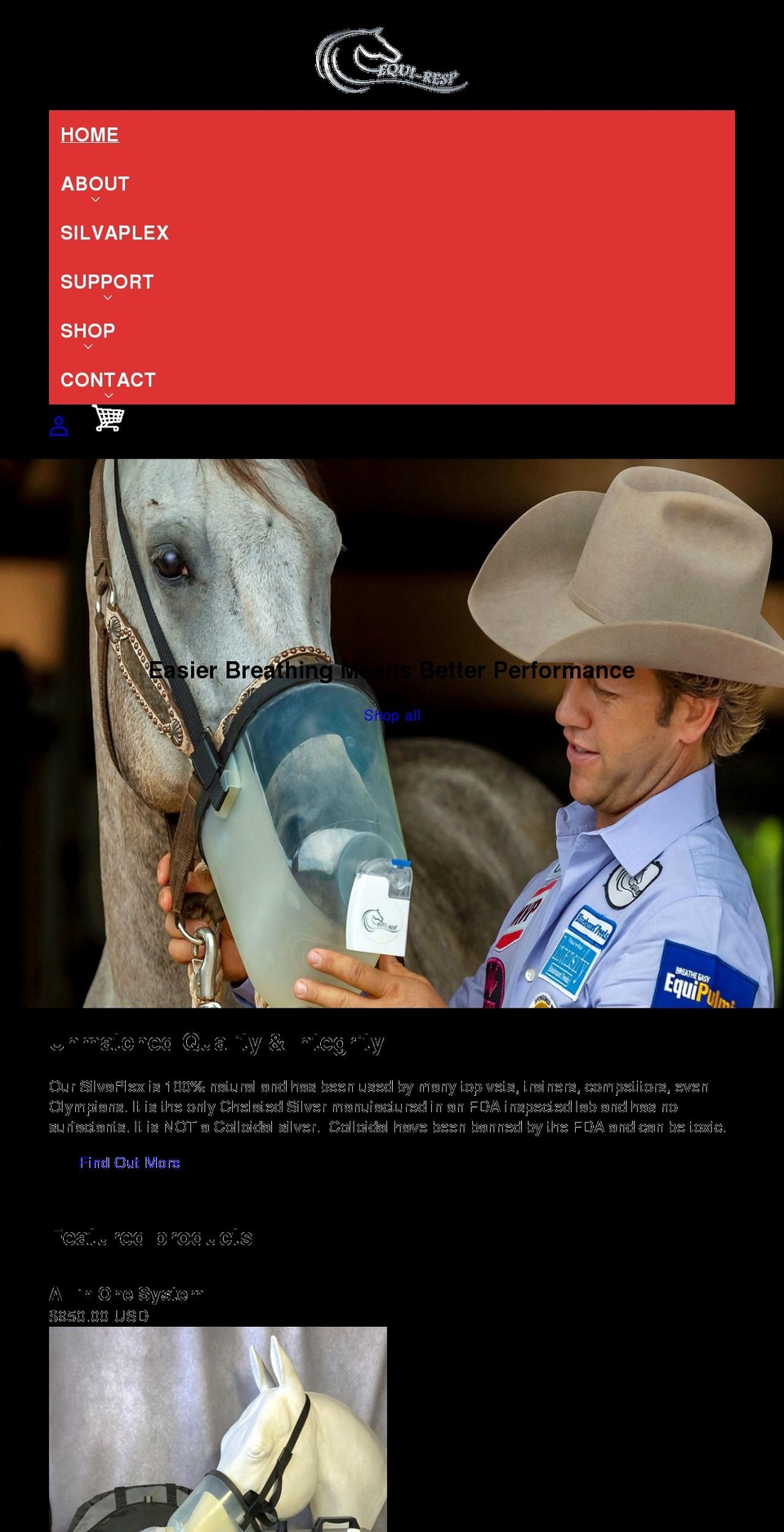 equiresp.com shopify website screenshot