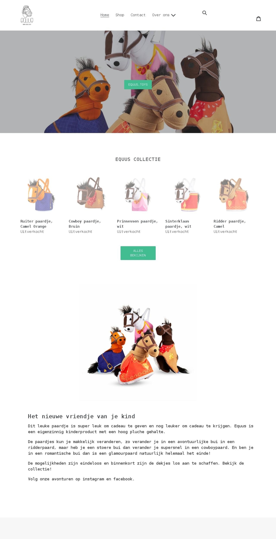 equus.toys shopify website screenshot