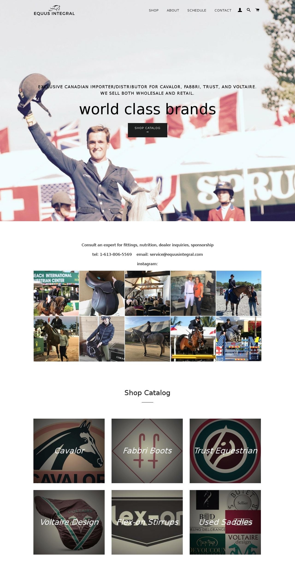 equusintegral.com shopify website screenshot