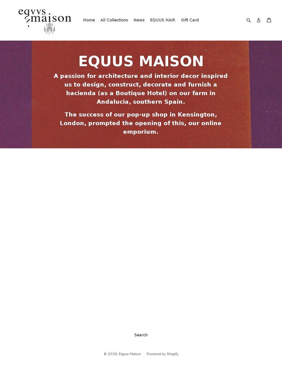 equusmaison.com — Shopify storefront screenshot