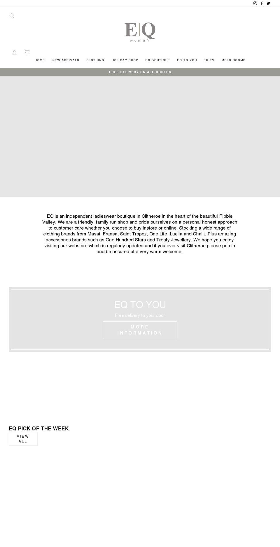 eqwoman.com shopify website screenshot
