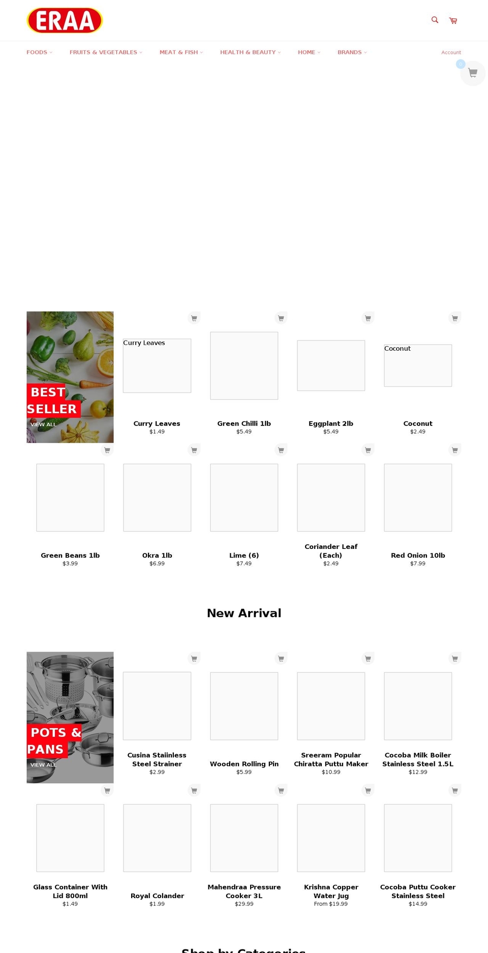 eraa.ca shopify website screenshot