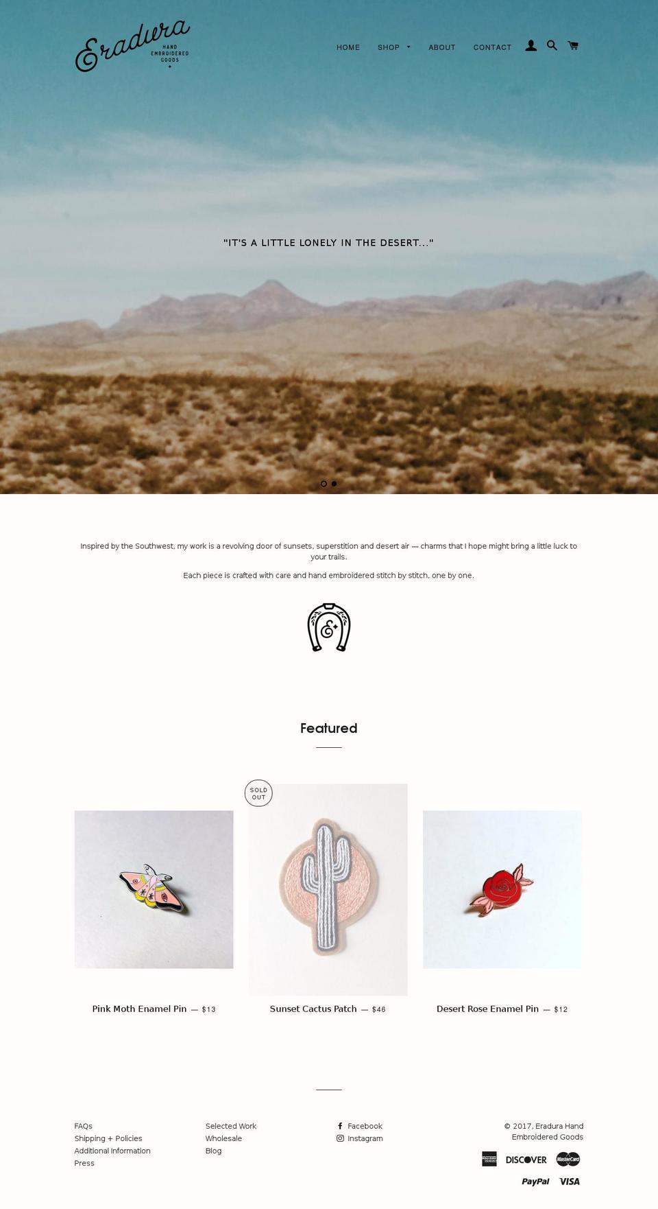 eradura.com shopify website screenshot