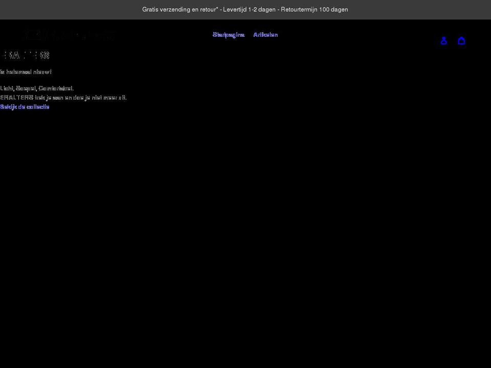 eralters.com shopify website screenshot