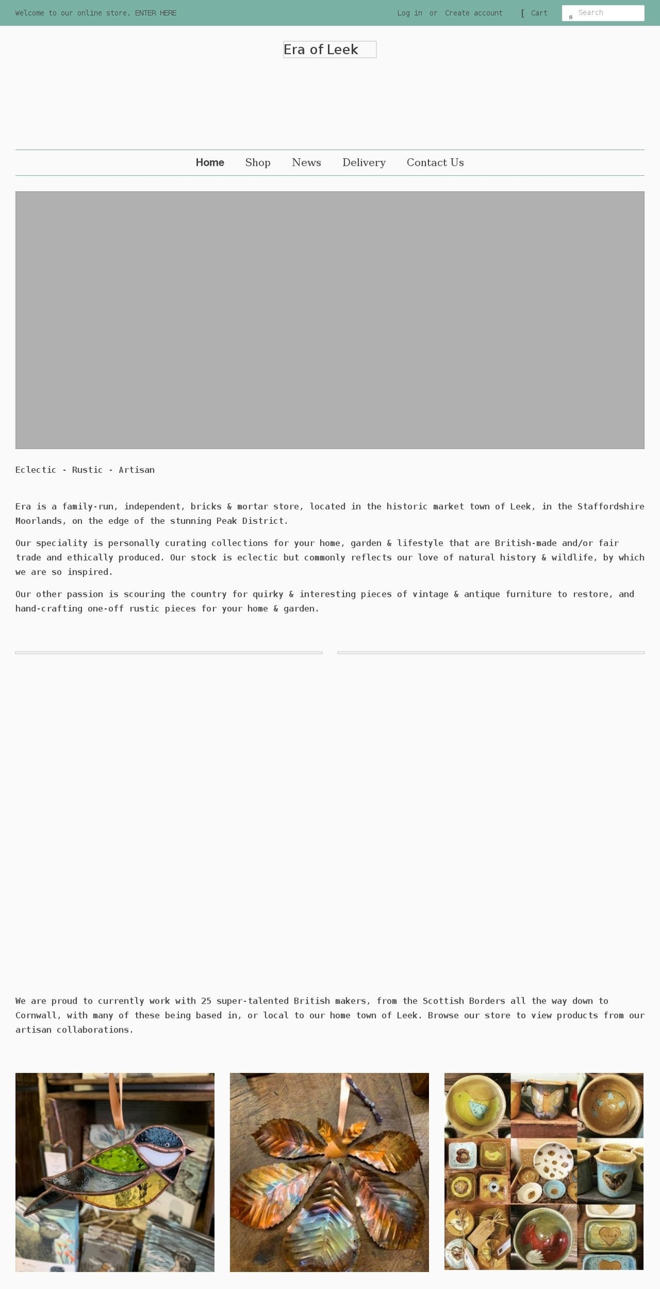 eraofleek.co.uk shopify website screenshot