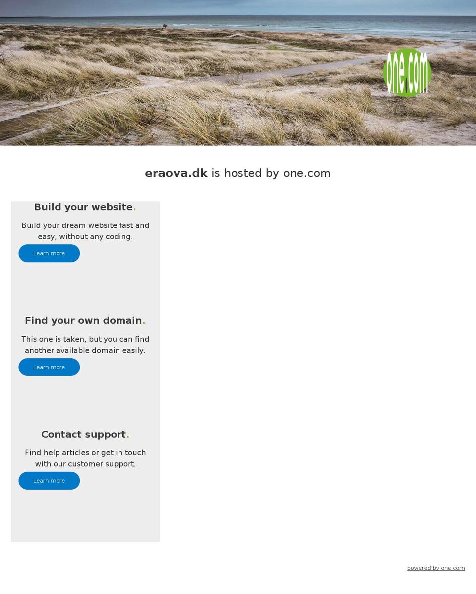 eraova.dk shopify website screenshot