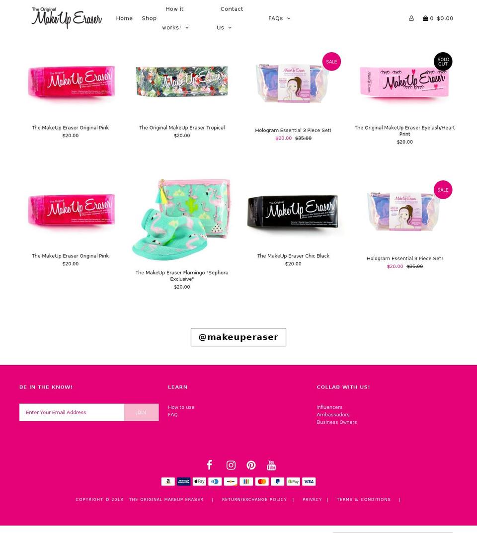 eraseitaway.com — Shopify storefront screenshot