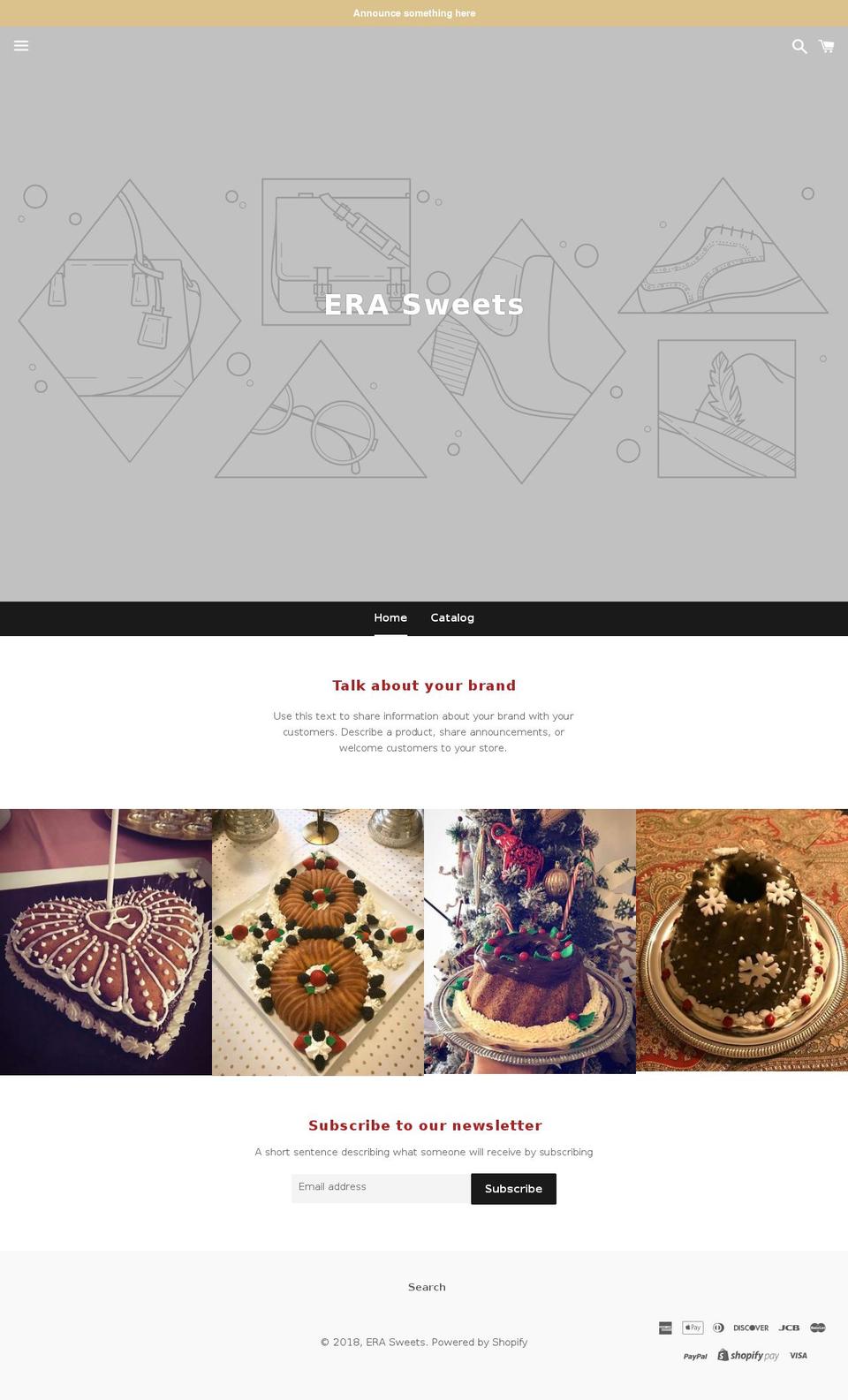 erasweets.com — Shopify storefront screenshot