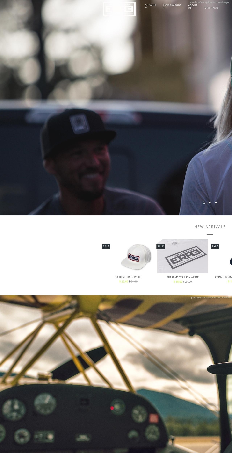 erathree.com — Shopify storefront screenshot